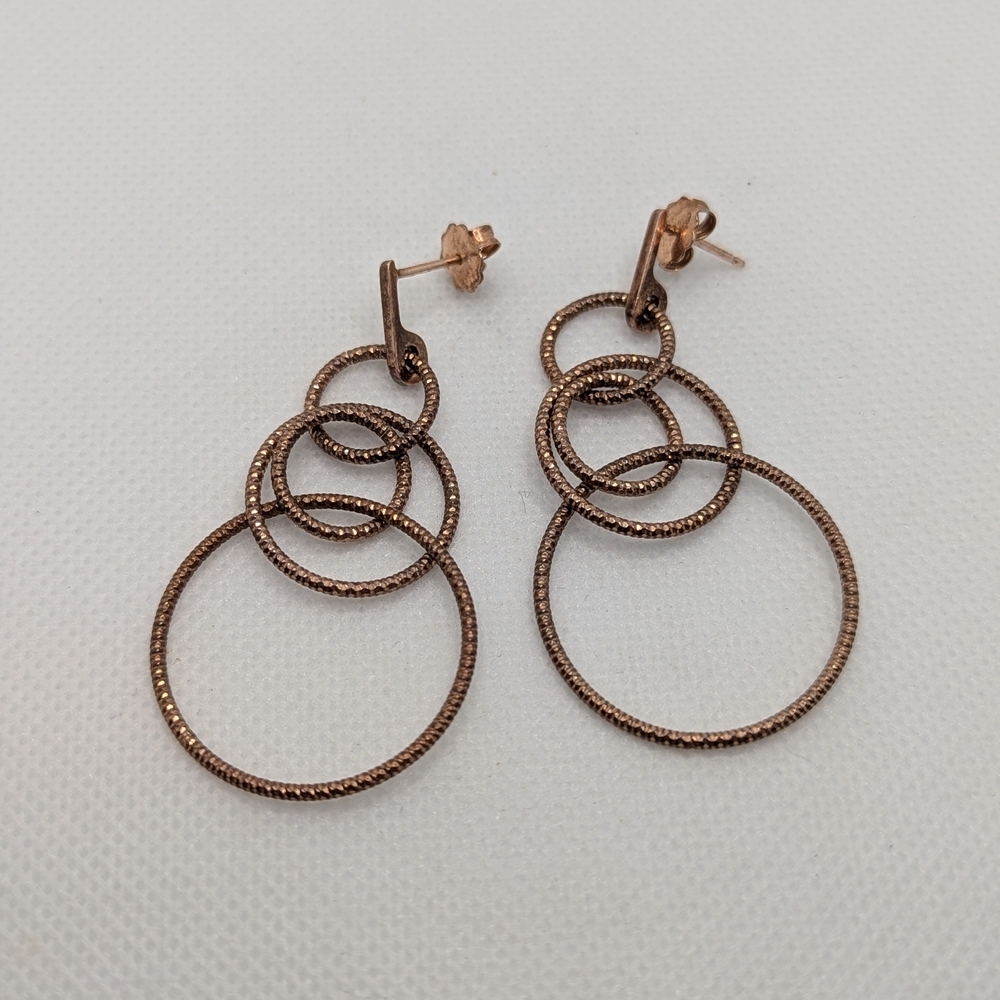 Rose Gold Vermeil Hoop Earrings